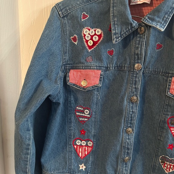 Tantrums Jean Jacket-patriotic real Americana theme-size PXL- - Picture 4 of 7